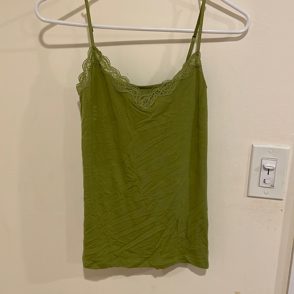 Ann Taylor Loft Tank with Lace and Embroidered Detailing - Picture 1 of 3